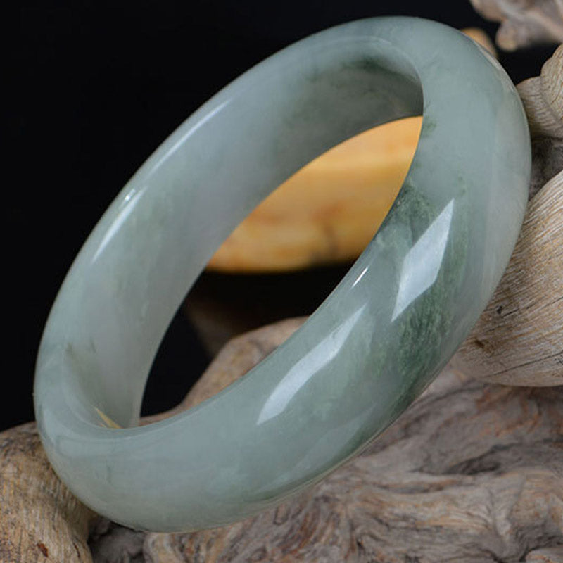 52mm Natural Jade Bracelet for Luck and Prosperity