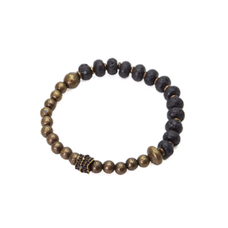 8mm Lava Rock Copper Spiritual Balance Bracelet