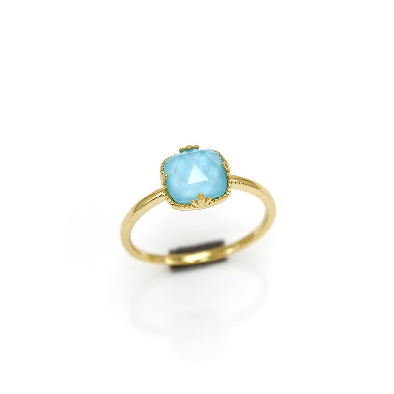 925 Sterling Silver Gold Plated Turquoise Protection Jewelry Set