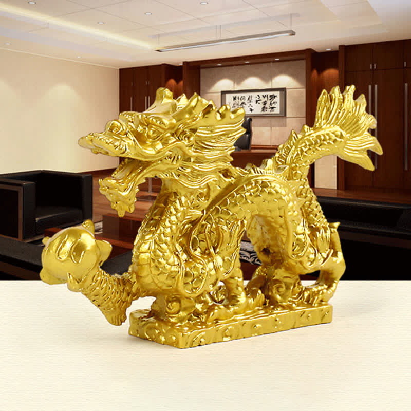 Feng Shui Chinese Dragon Statue Decoration for Prosperity