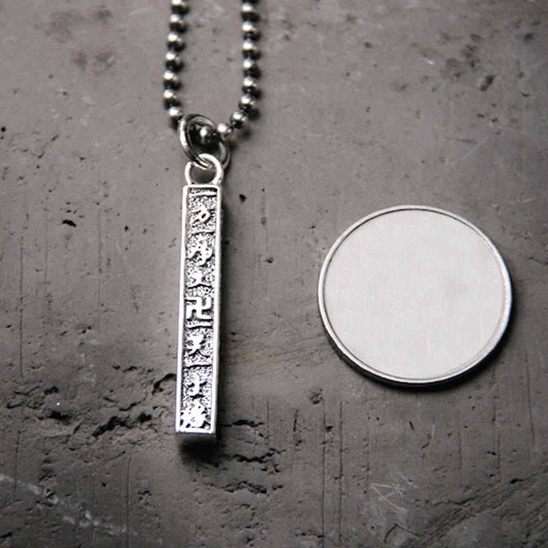 925 Sterling Silver Om Mani Padme Hum Necklace | Wisdom & Blessings