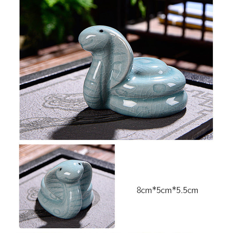 Chinese Zodiac Ceramic Tea Pet for Wealth & Prosperity