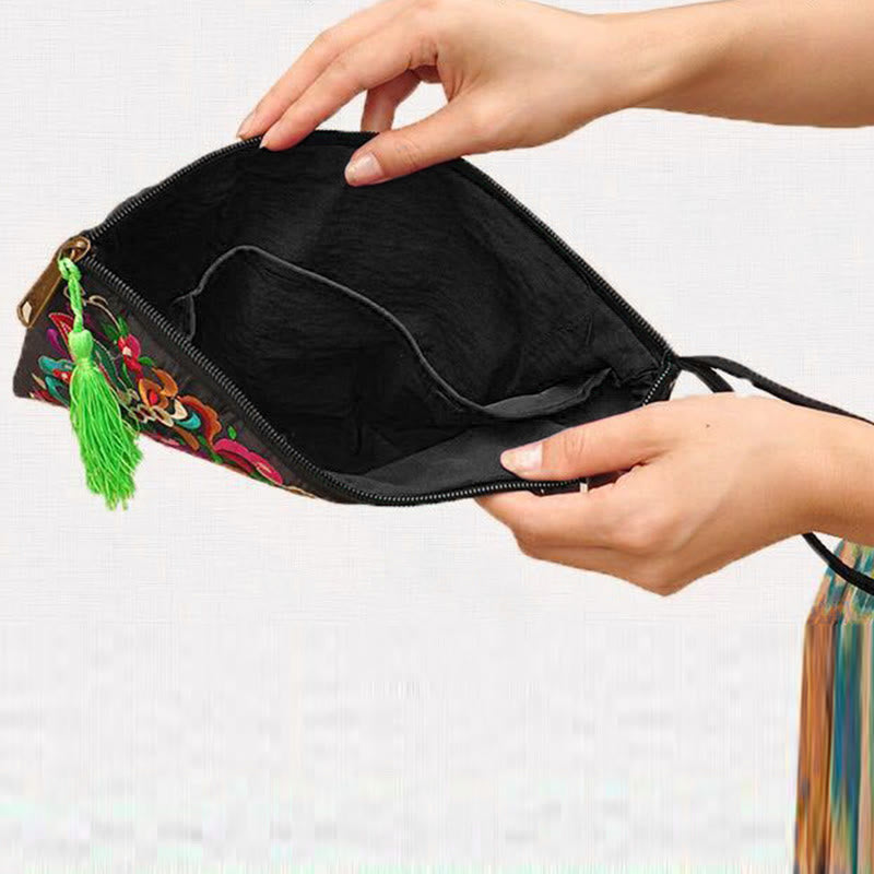 Dragon Butterfly Spiritual Cosmos Flower Wallet 14x25cm