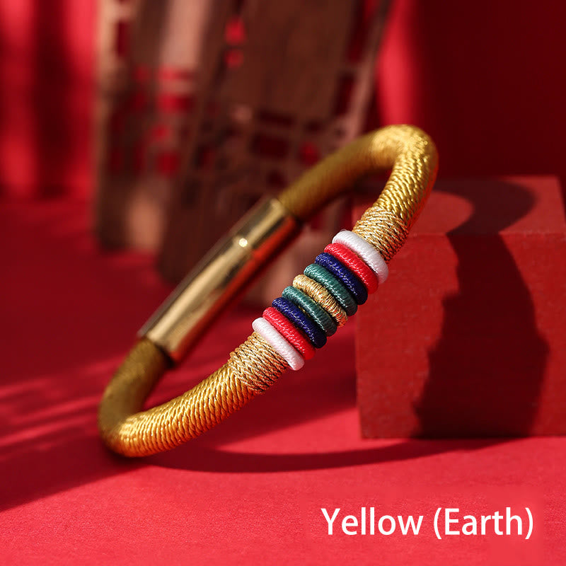 Five Elements Red String Bracelet | King Kong Knot, Protection & Luck