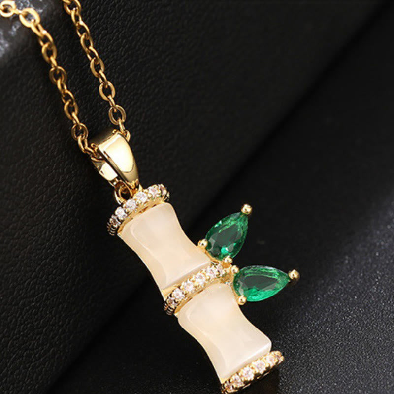 Chalcedony Harmony Necklace 18K Gold Plated Spiritual Pendant