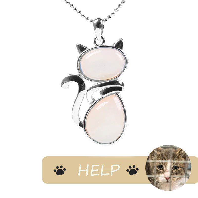 Save A Cat Spiritual Protection Pendant Necklace