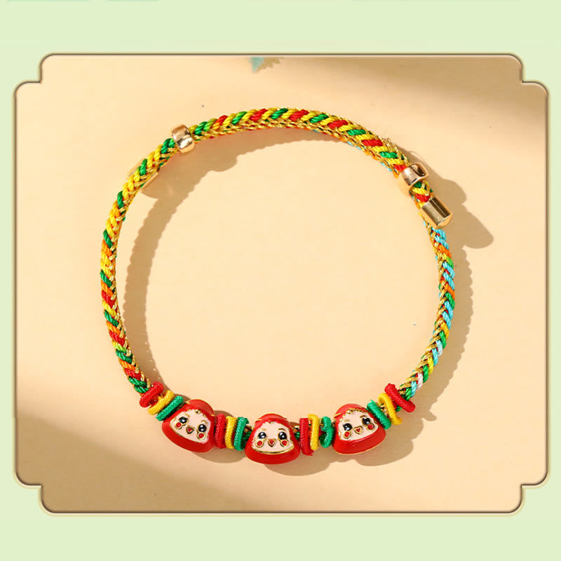 Colorful Rope Zongzi Pattern Luck Bracelet for Adults & Children