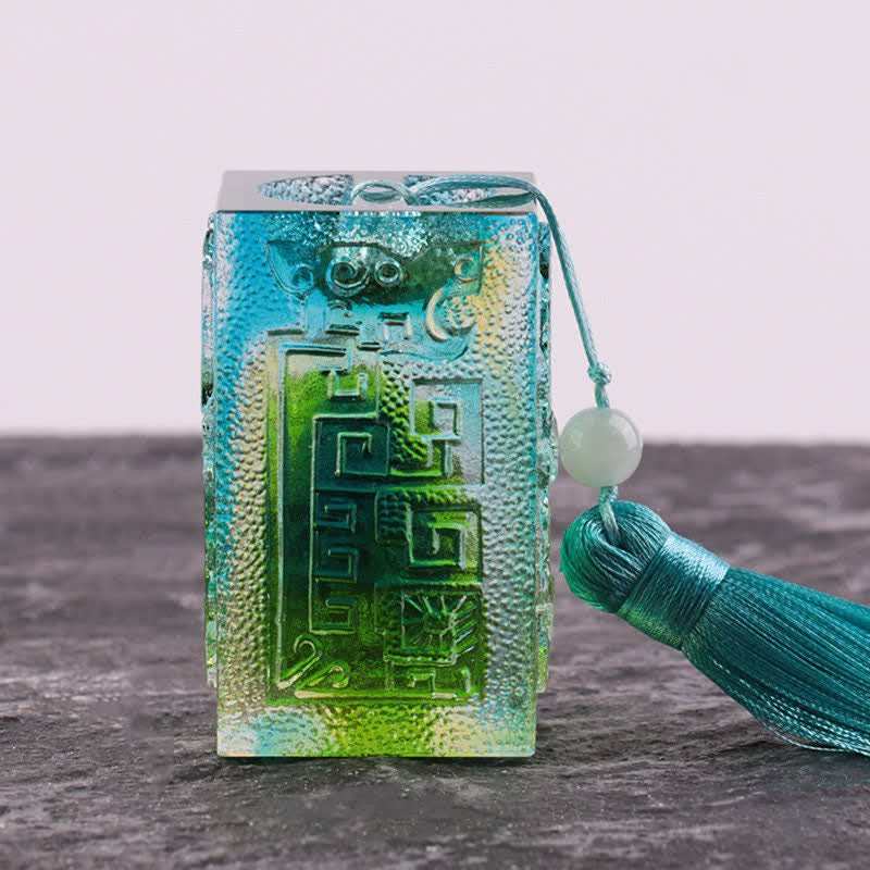 Liuli Feng Shui Crystal Art Piece for Zen Decor Balance