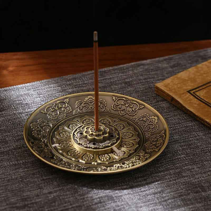 Dragon Incense Burner with Lotus, Phoenix & Eight Auspicious Symbols