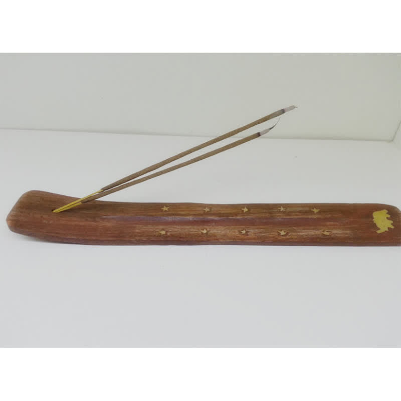 Handmade Wood Incense Burner | Meditation Decoration