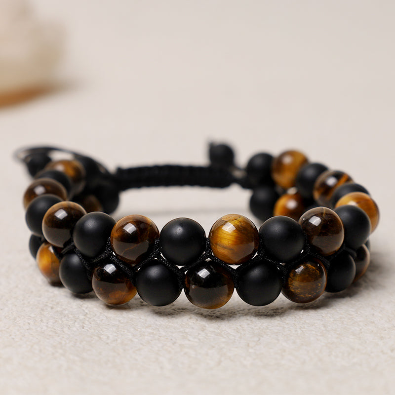 8mm Tiger Eye Protection Courage Bracelet