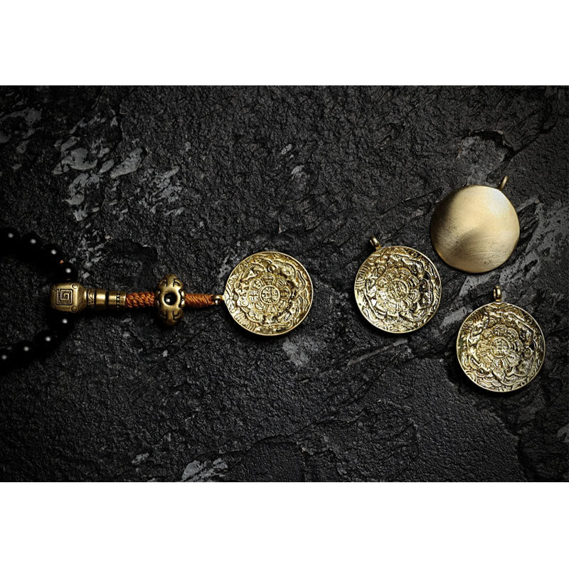 108 Bead Black Onyx Gemstone Mala Bracelet for Protection