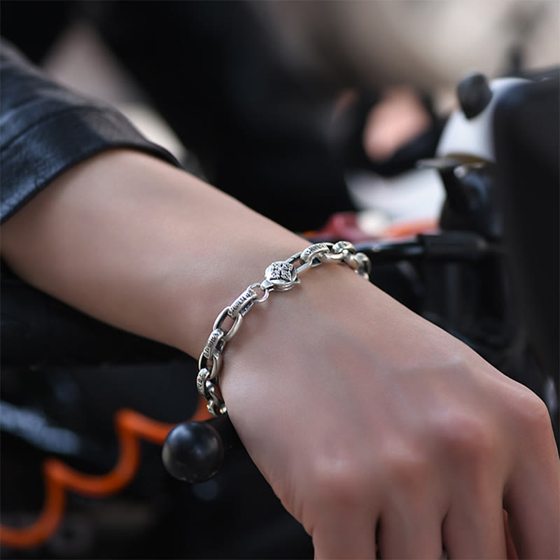 Copper Om Mani Padme Hum Wisdom Bracelet 18-22cm Unisex