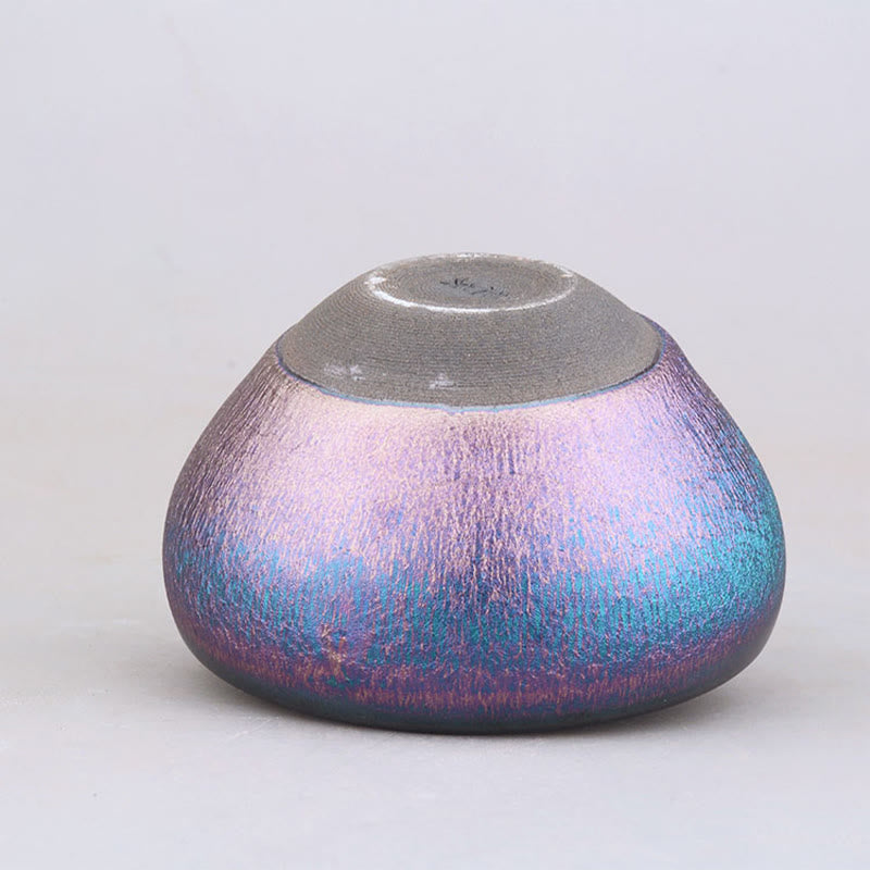 Handmade Aurora Jian Zhan Ceramic Teacup 8.5cm Mindfulness Cup