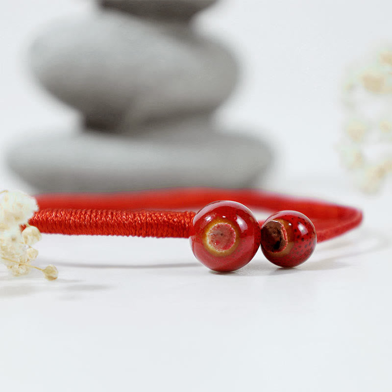 Adjustable FengShui Red String Bracelet for Luck & Protection