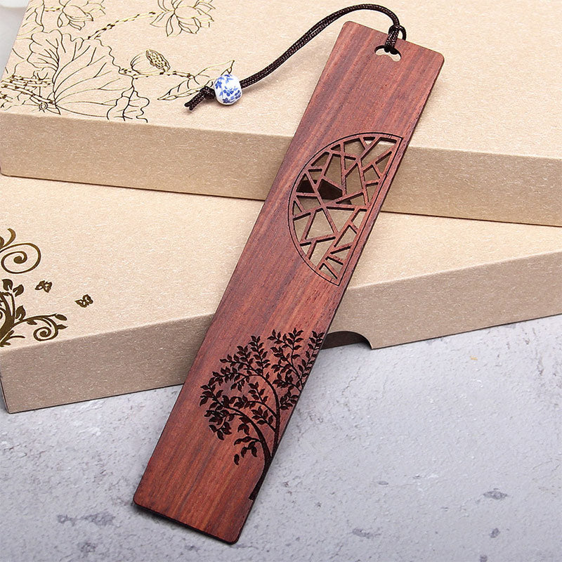 The Tree of Life Ebony & Red Sandalwood Bookmarks