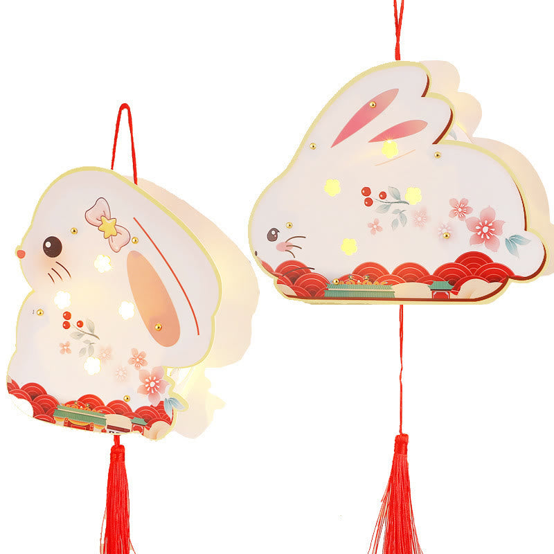 Good Luck Rabbit Paper Lantern | Zen Decor Accent