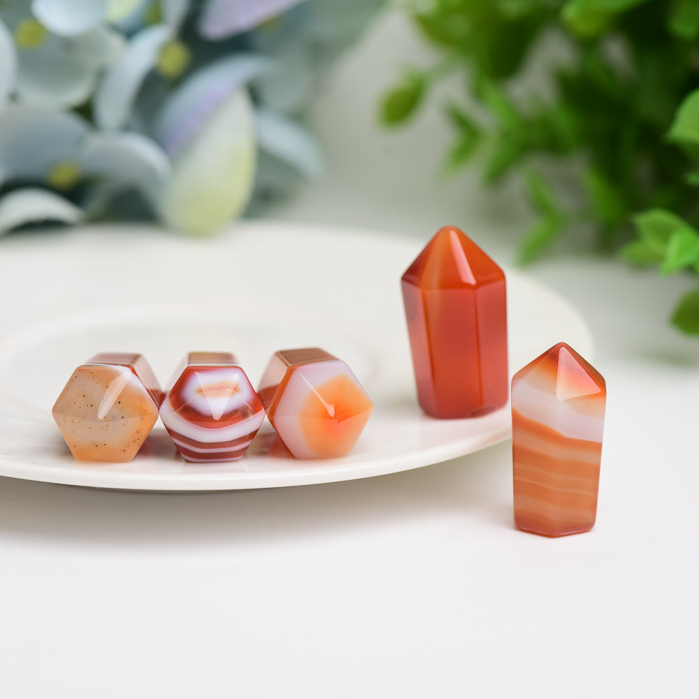 1.0 inch Carnelian Mini Crystal Point for Healing