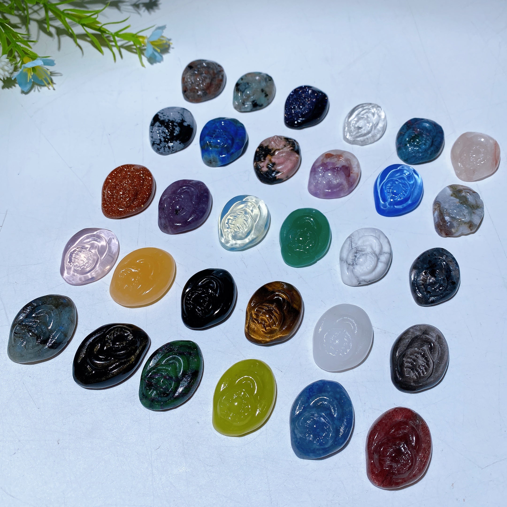 1.0 inch Mixed Crystal Life Source Healing Figurines