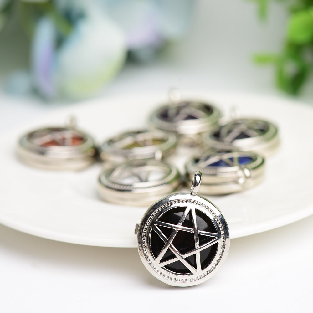 1.0-inch Mixed Crystal Pentagram Spiritual Necklace