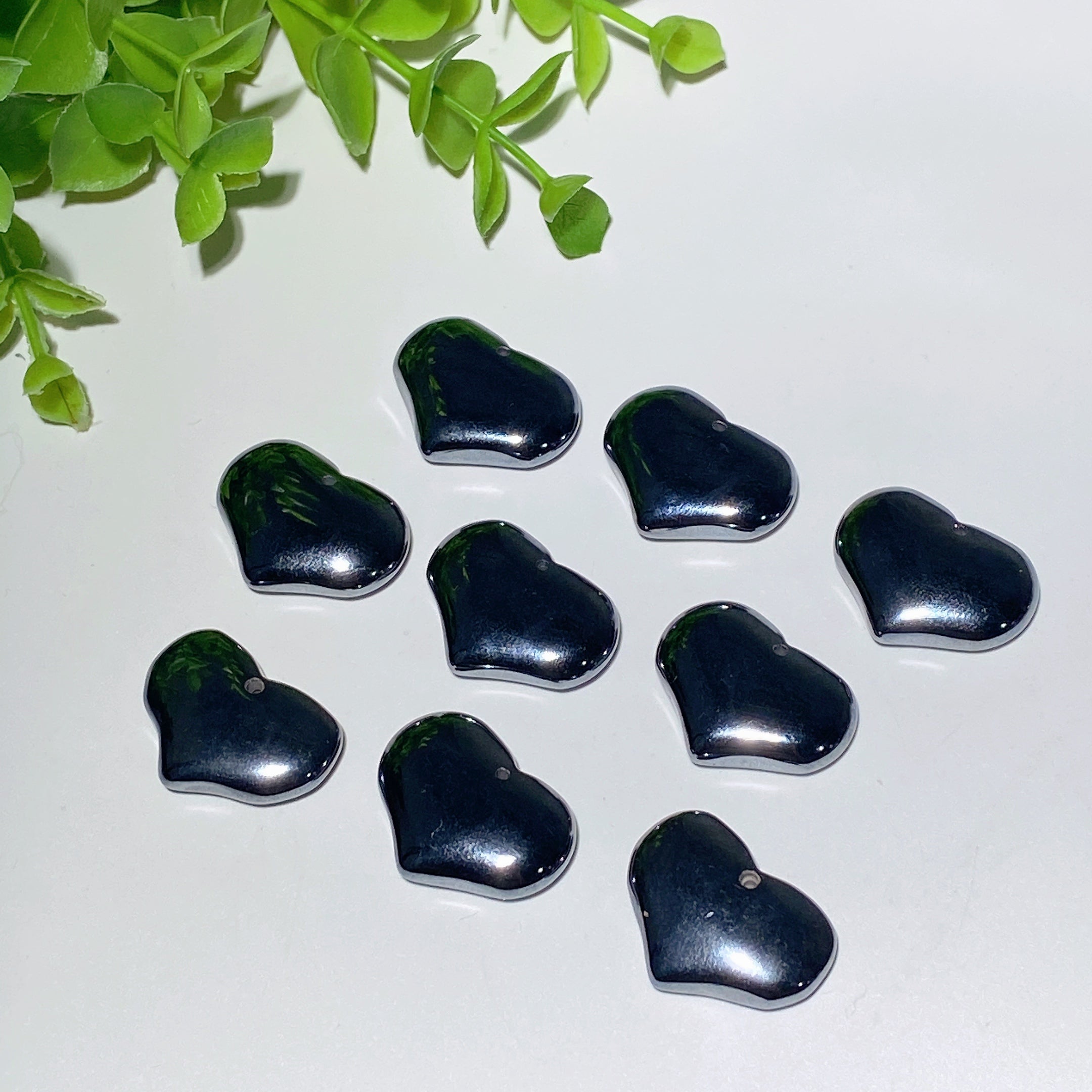 1.0 Inch Terahertz Heart Shape Crystal Pendant Healing