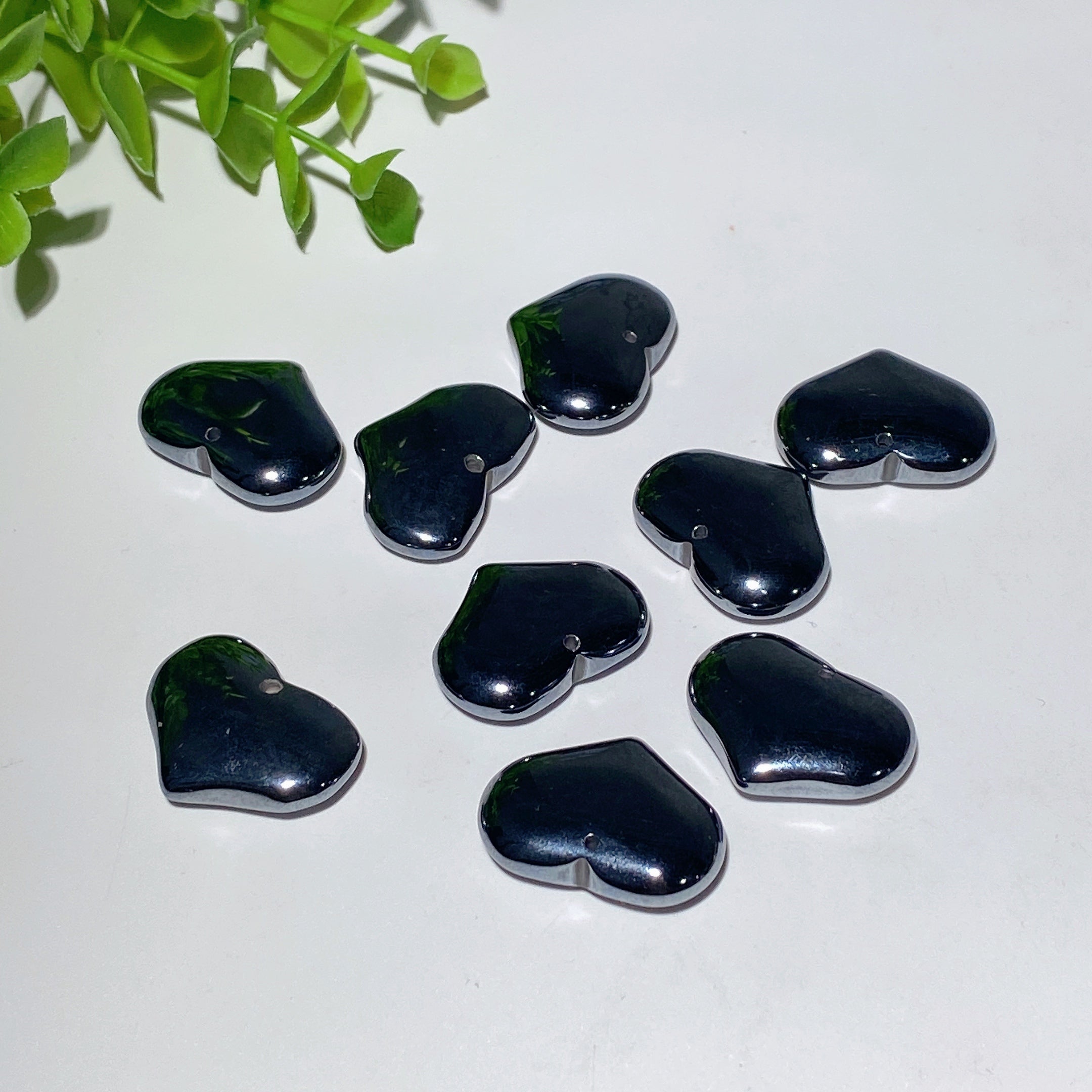 1.0 Inch Terahertz Heart Shape Crystal Pendant Healing