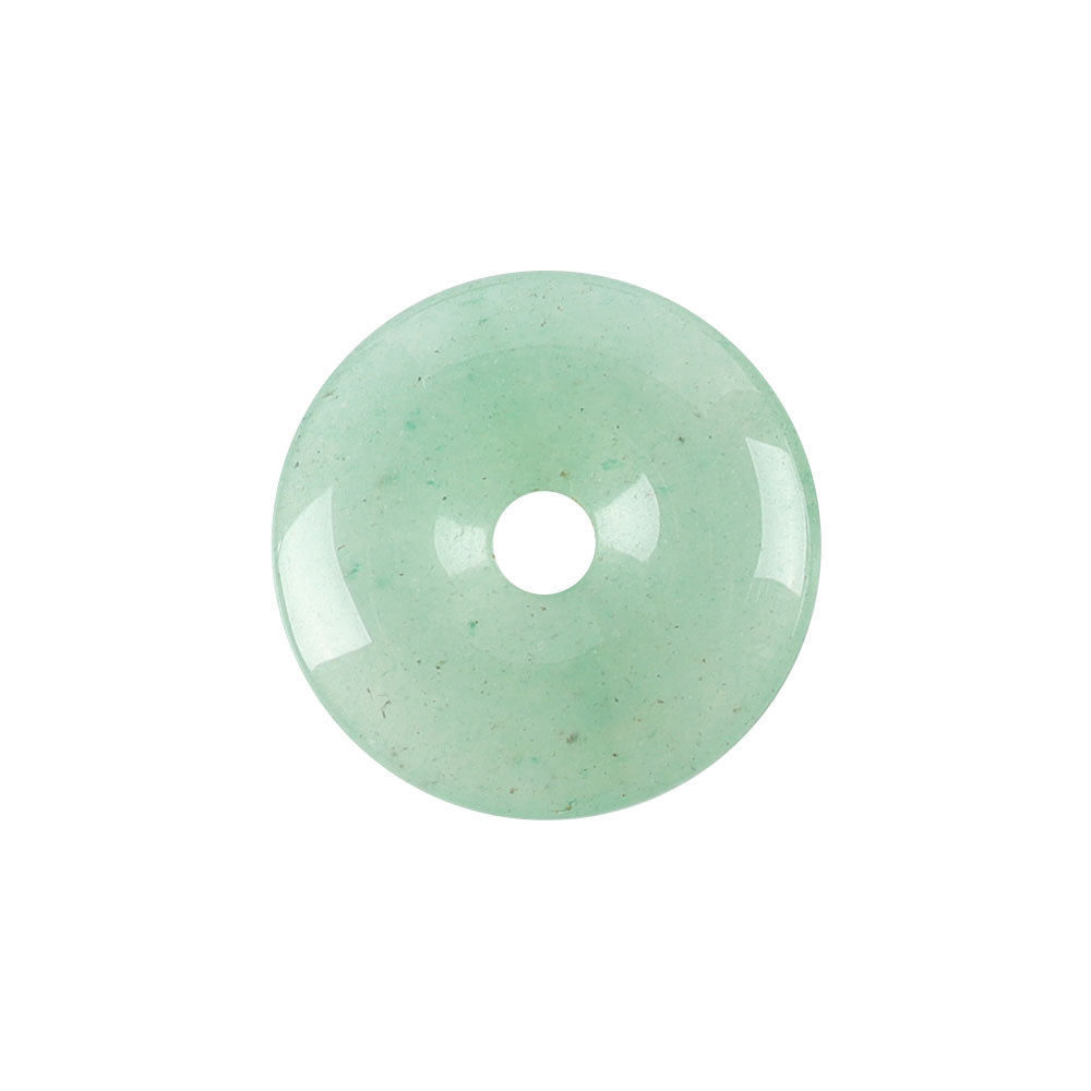 1.08 inch Aventurine Round Crystal Donut Pendant