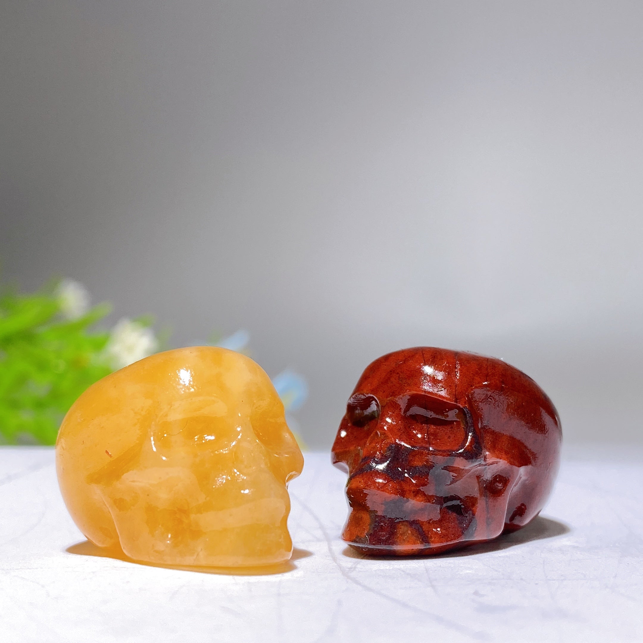 1.1 inch Crystal Healing Skull Carving Variety