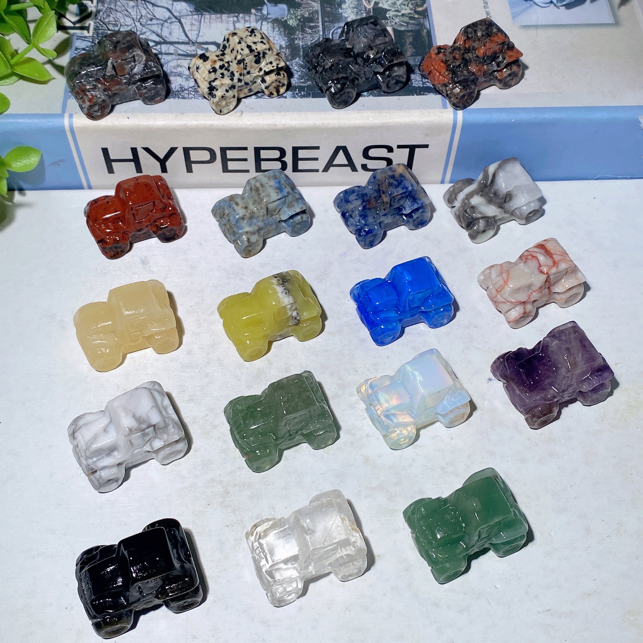 1.1 inch Mixed Crystal Car Figurines for Healing Energy
