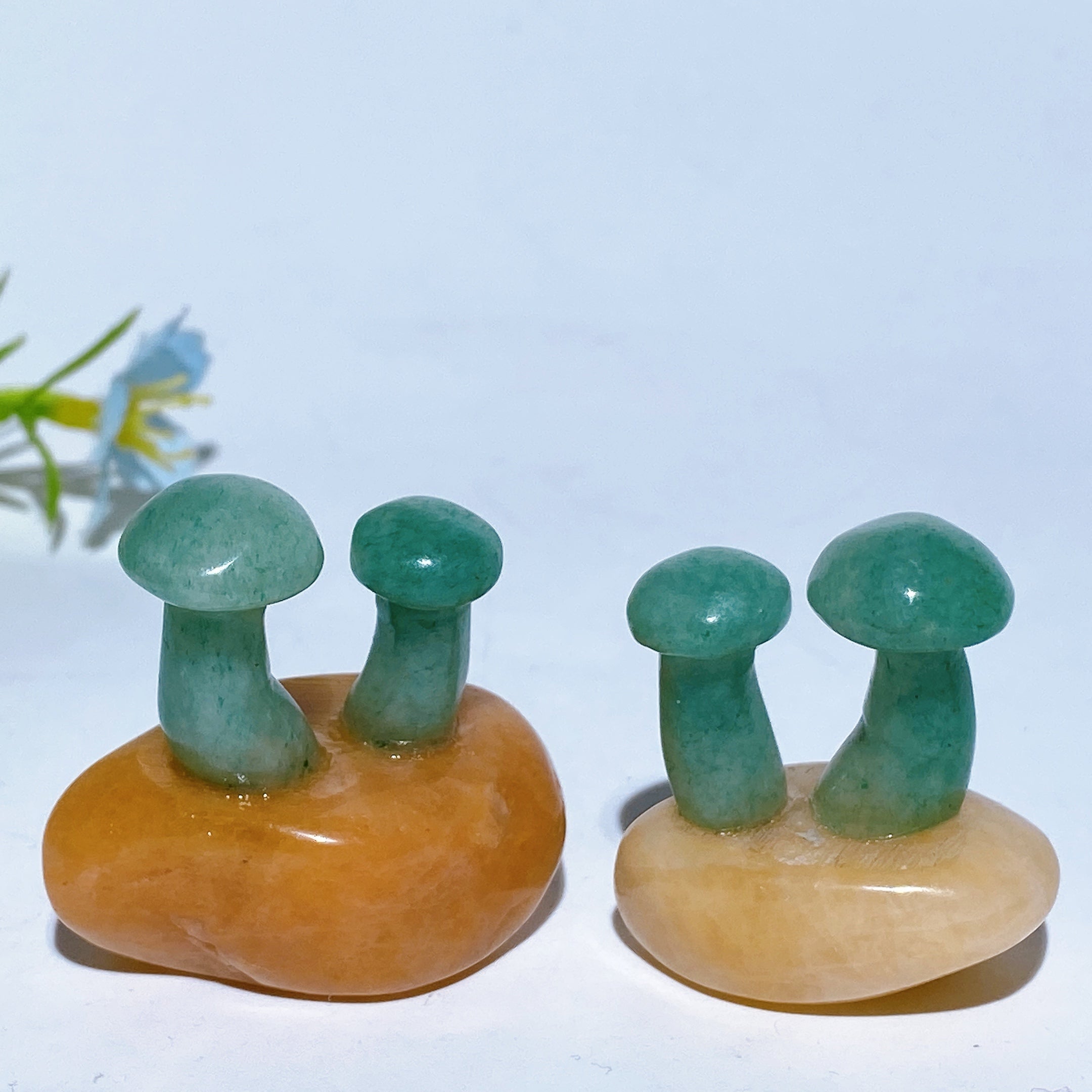 1.2-1.4 Inch Green Aventurine Mushroom Crystal Figurine