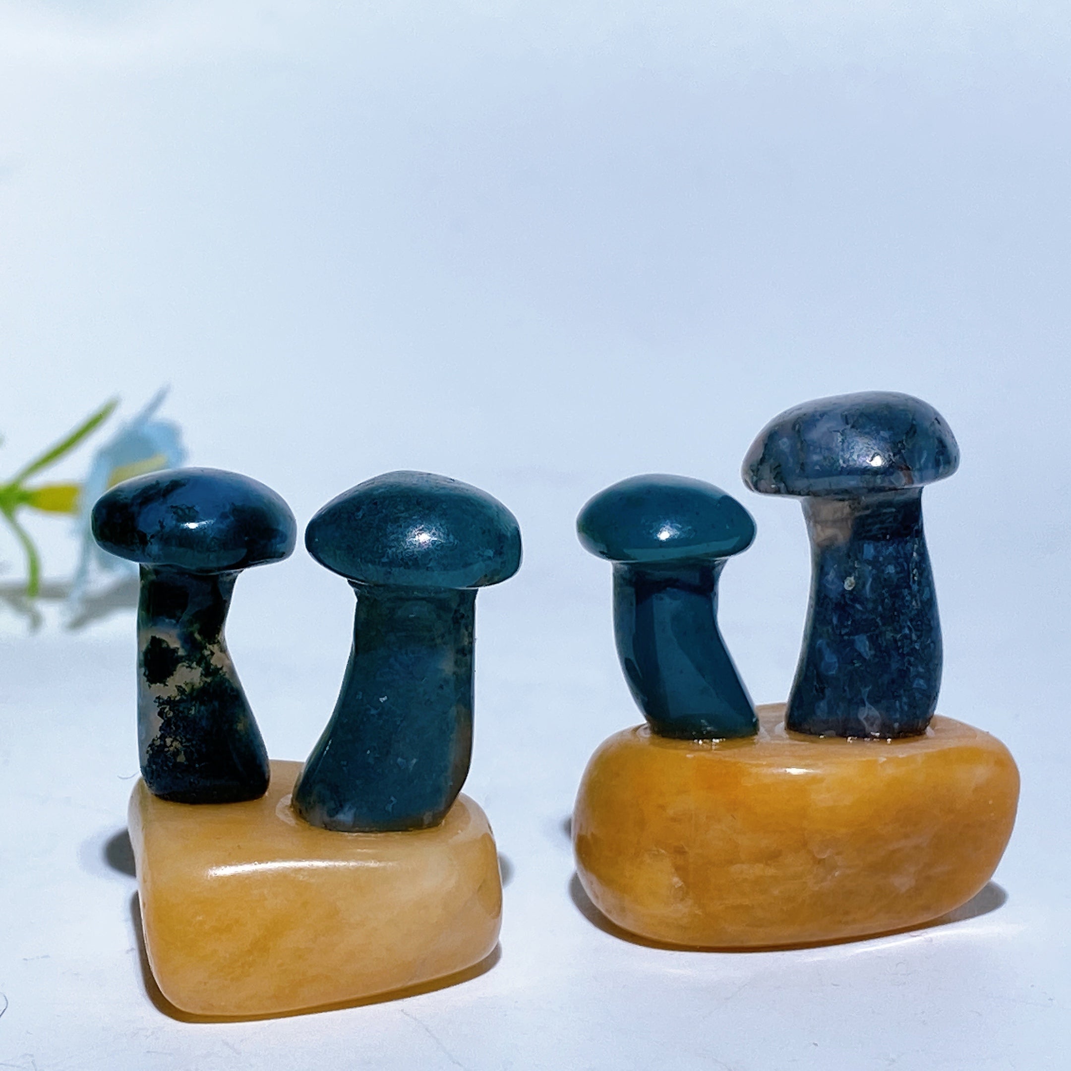 1.2-1.4 Inch Green Aventurine Mushroom Crystal Figurine