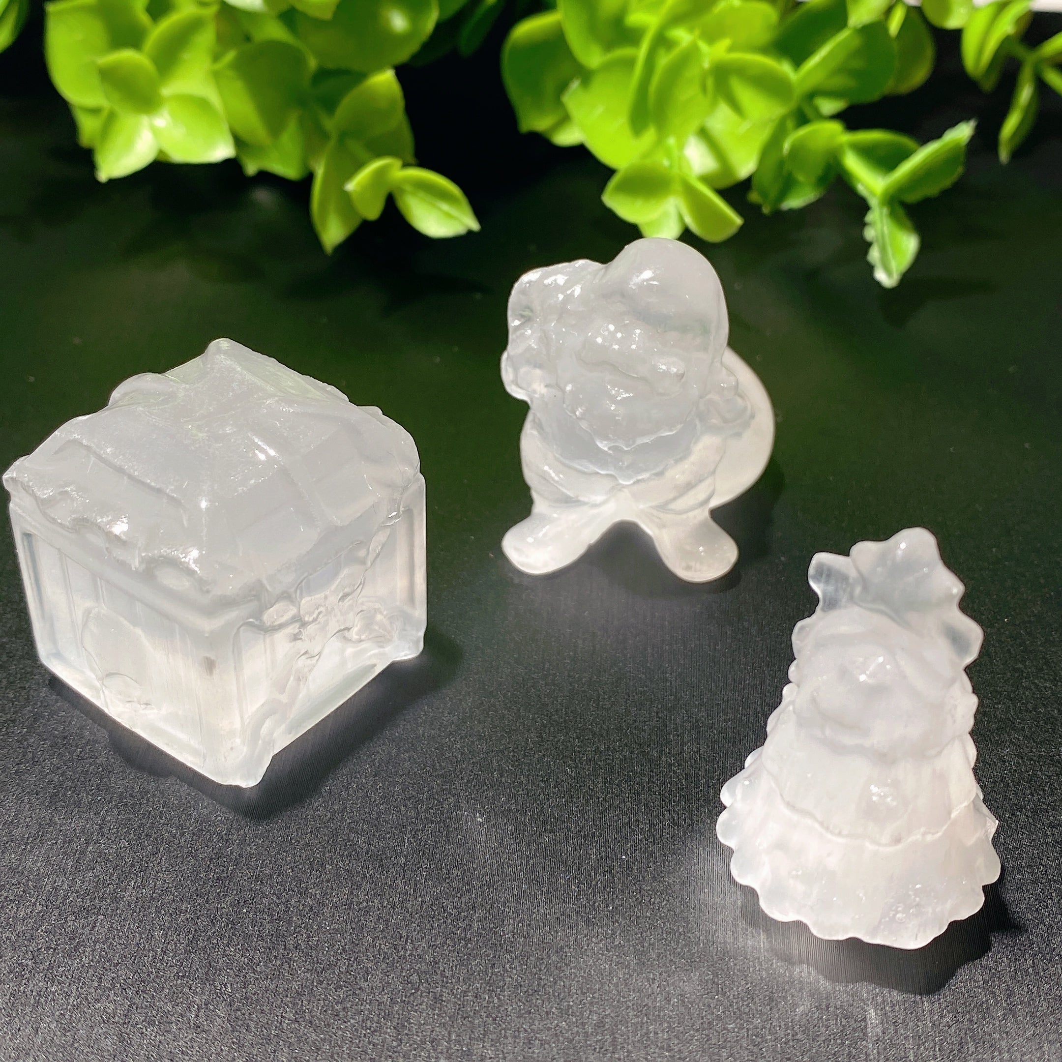 1.2-1.5 Inch Selenite Crystal Figurines for Healing Energy