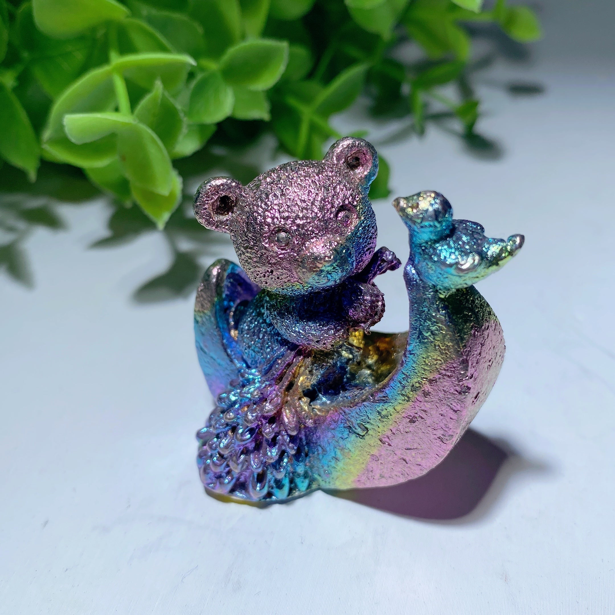 1.2-1.7 inch Bismuth Crystal Bear Carving for Healing