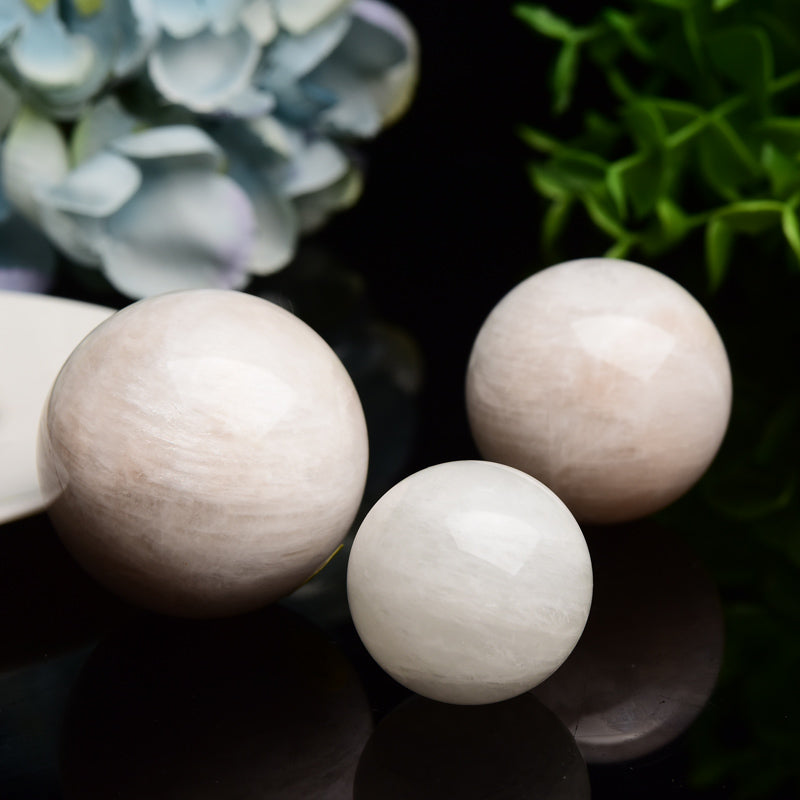 1.2-2.0 Inch White Moonstone Crystal Sphere for Healing