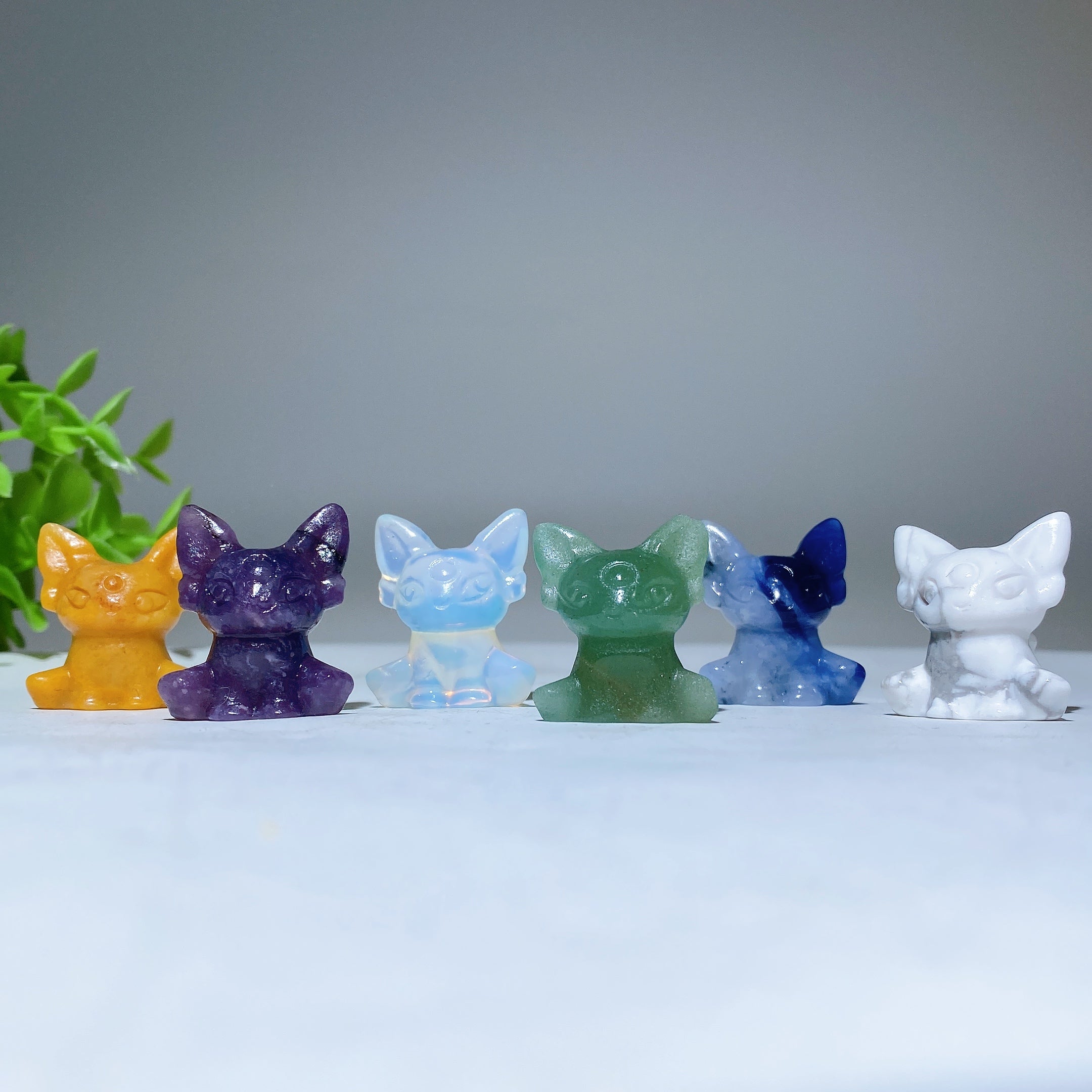1.2 inch Crystal Fox Figurine for Healing & Protection