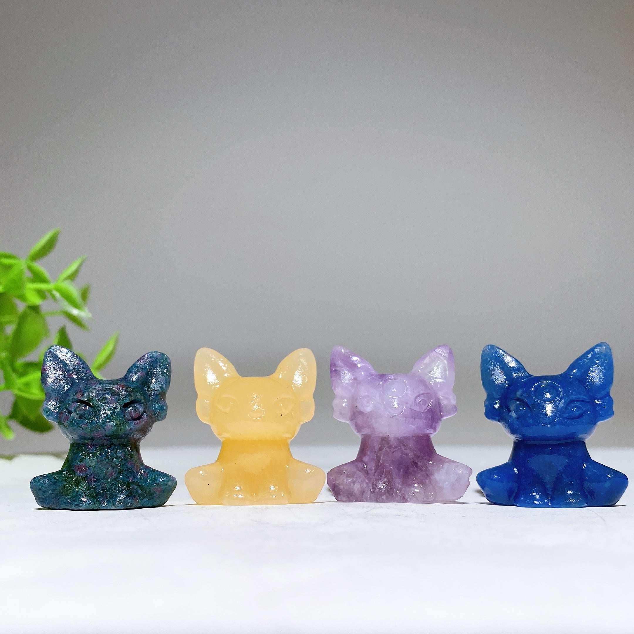 1.2 inch Crystal Fox Figurine for Healing & Protection