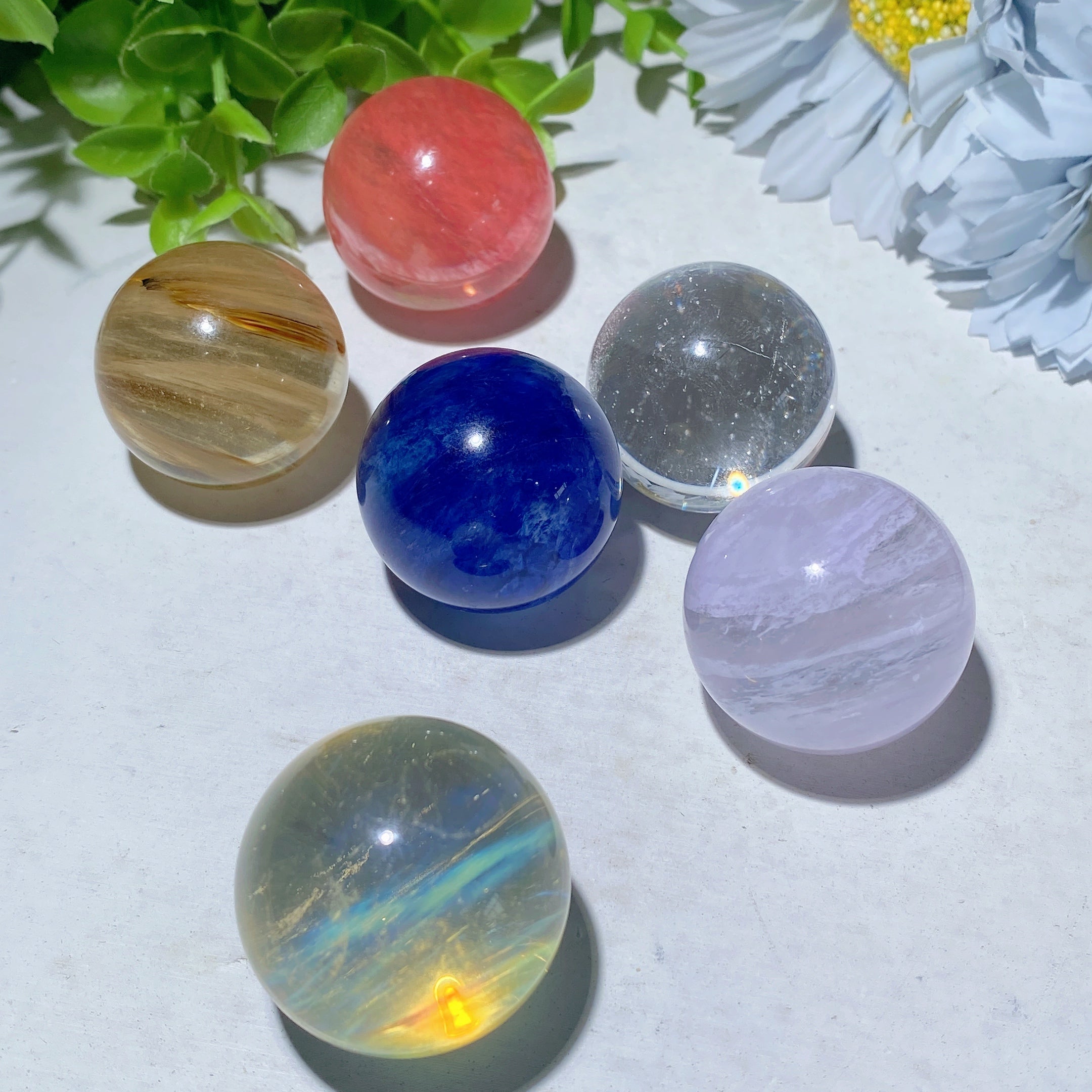 1.2 inch Crystal Sphere Healing Orb for Energy Balance