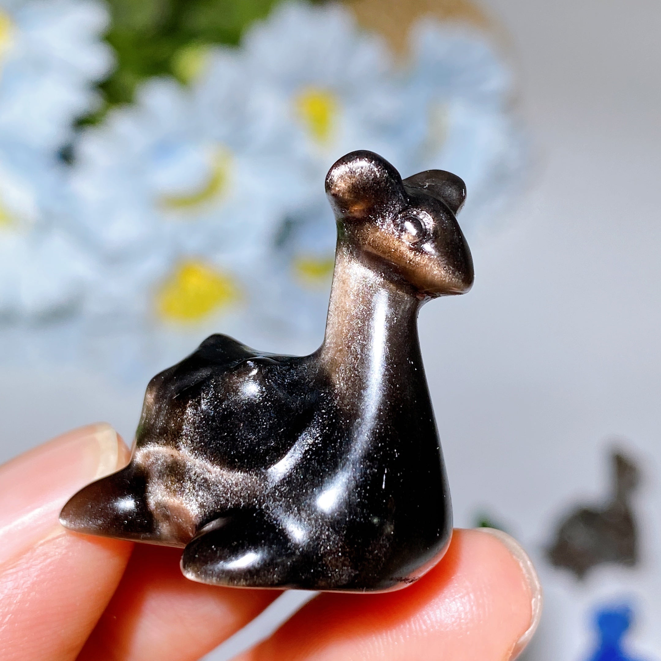 1.2 Inch Hand-Carved Crystal Lapras Figurine for Healing