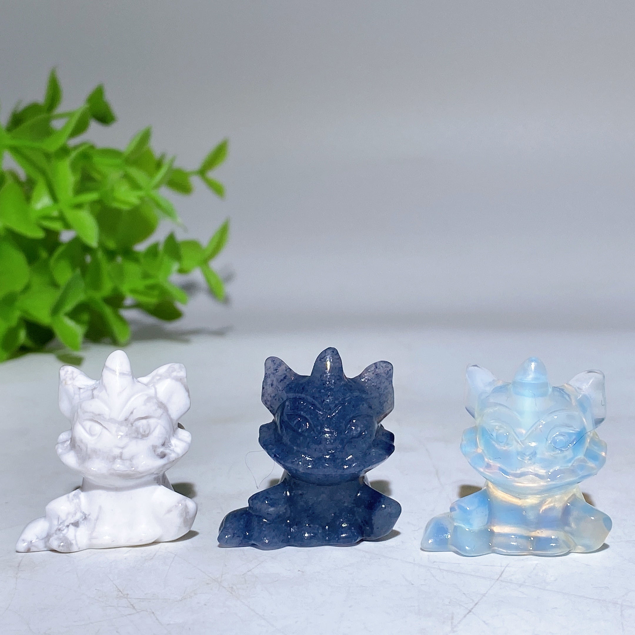 1.2-Inch Mini Crystal Figurine Carvings for Healing Energy