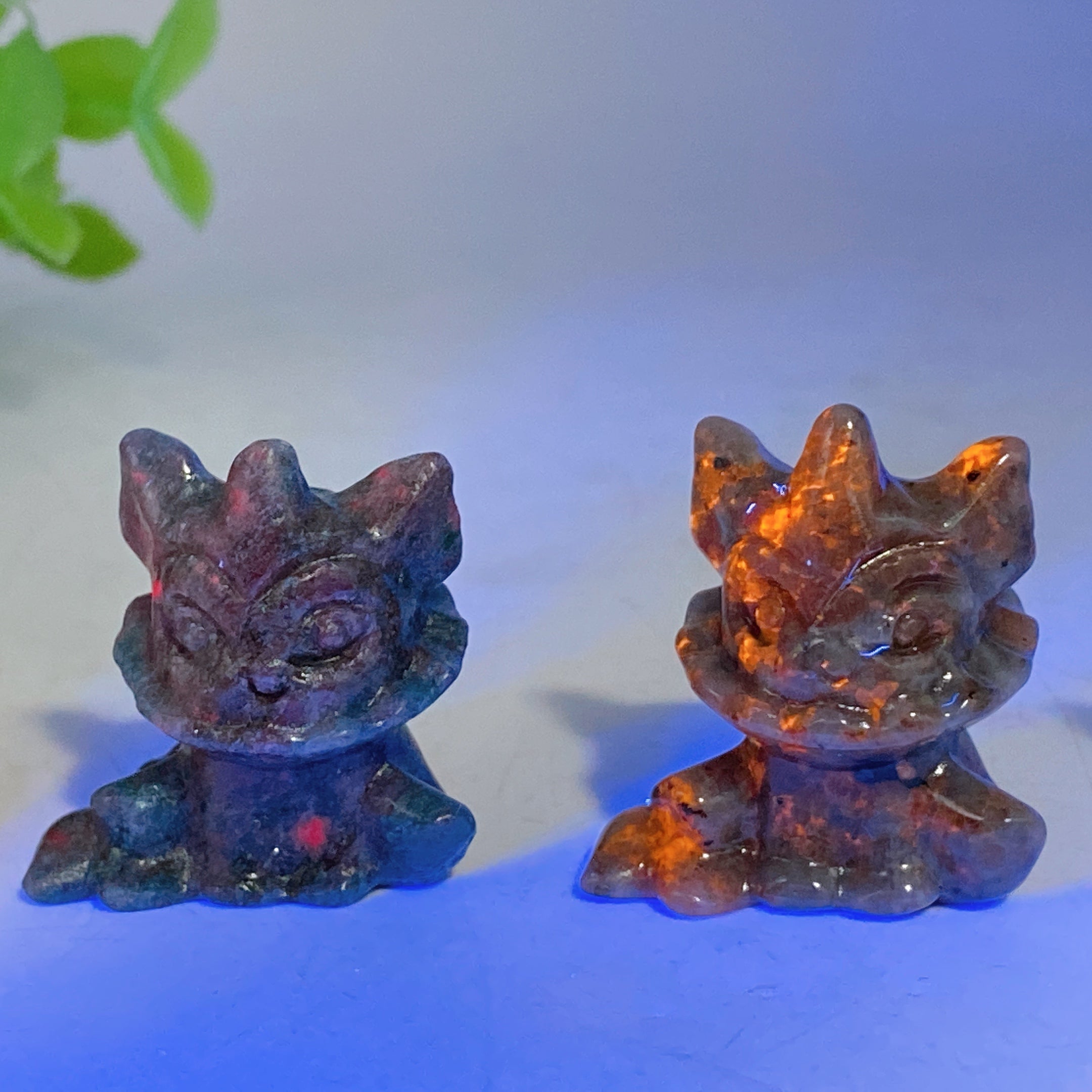1.2-Inch Mini Crystal Figurine Carvings for Healing Energy