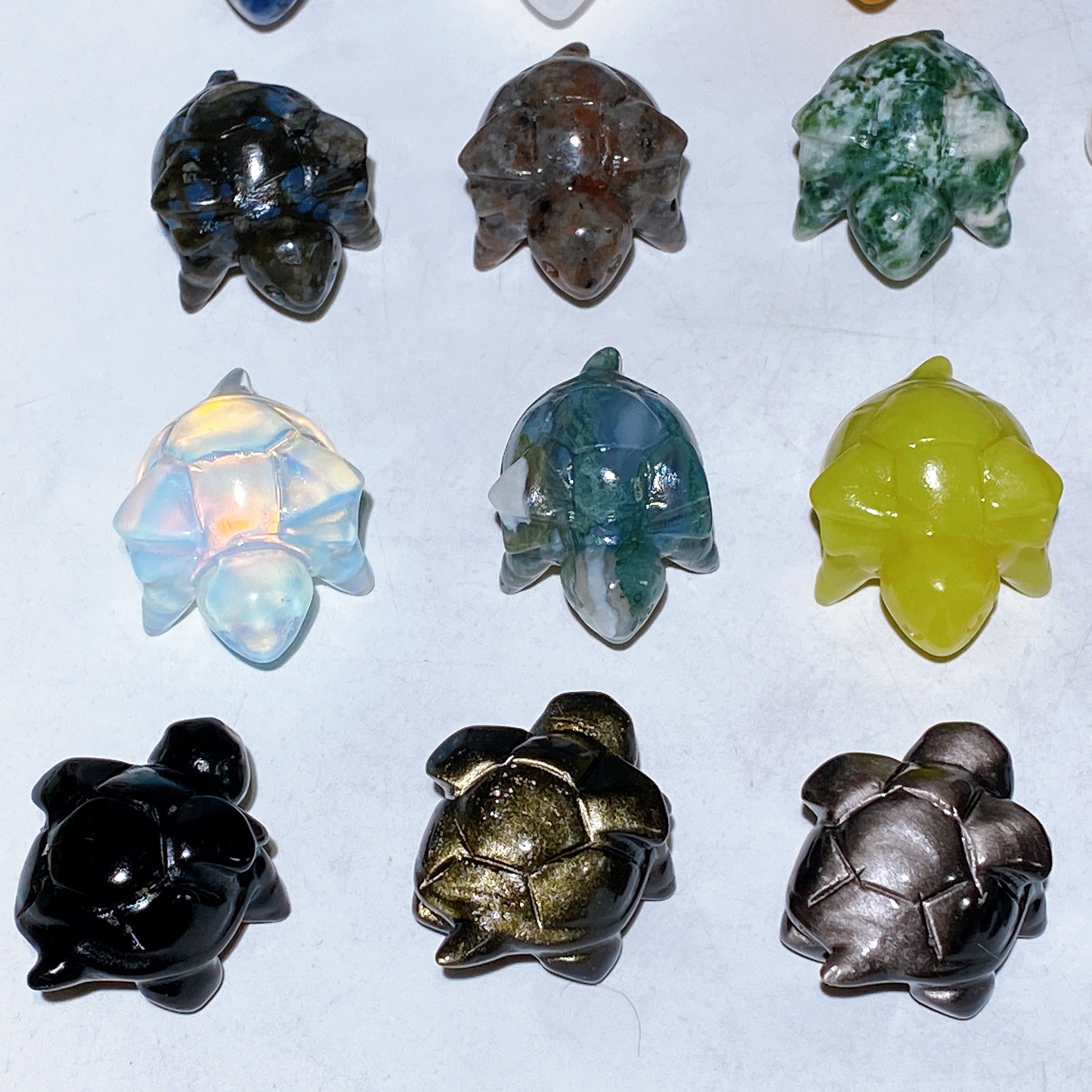 1.2 Inch Mini Crystal Turtle Carving Figurine for Healing