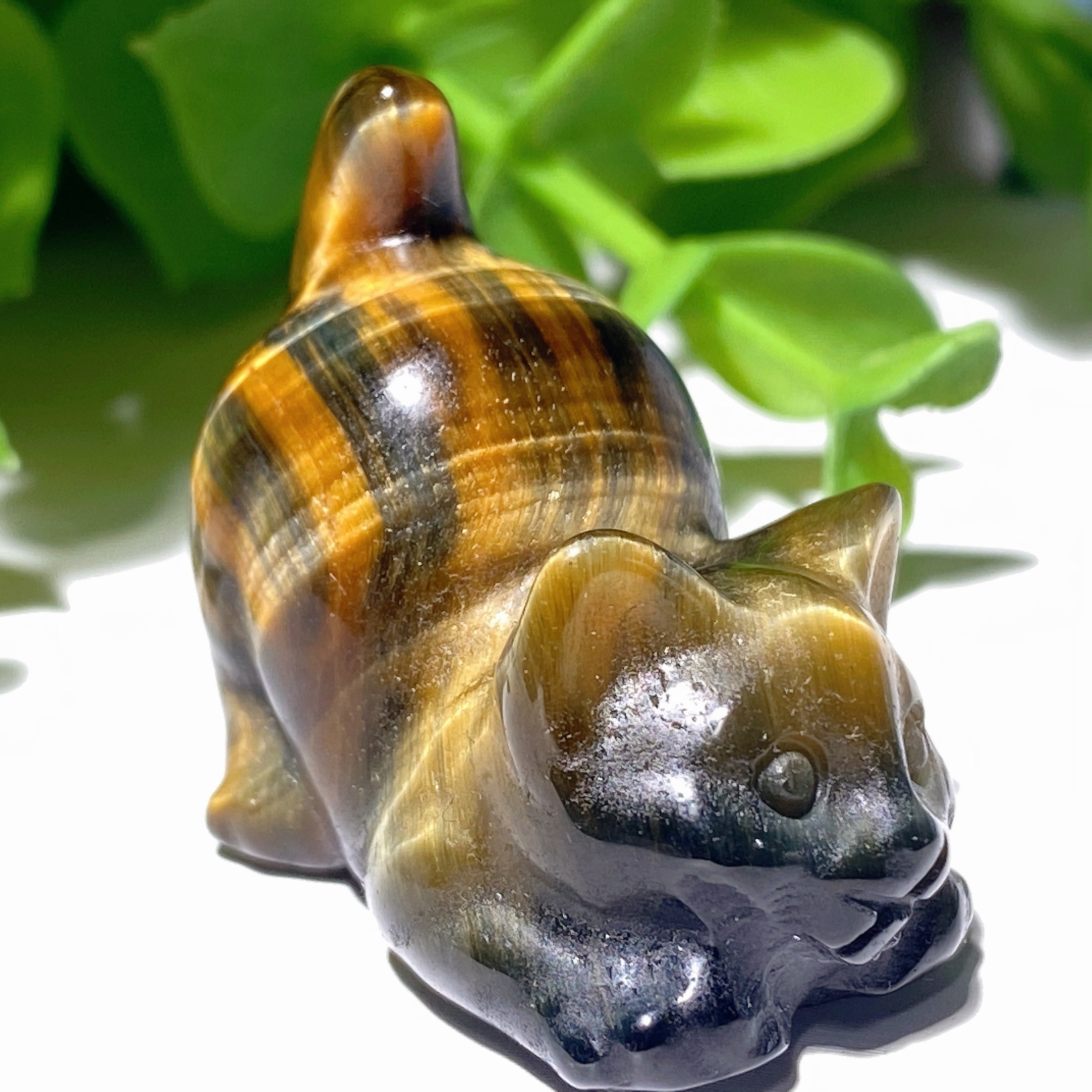 1.2 inch Mixed Crystal Cat Carvings - Healing Gemstone Figurines
