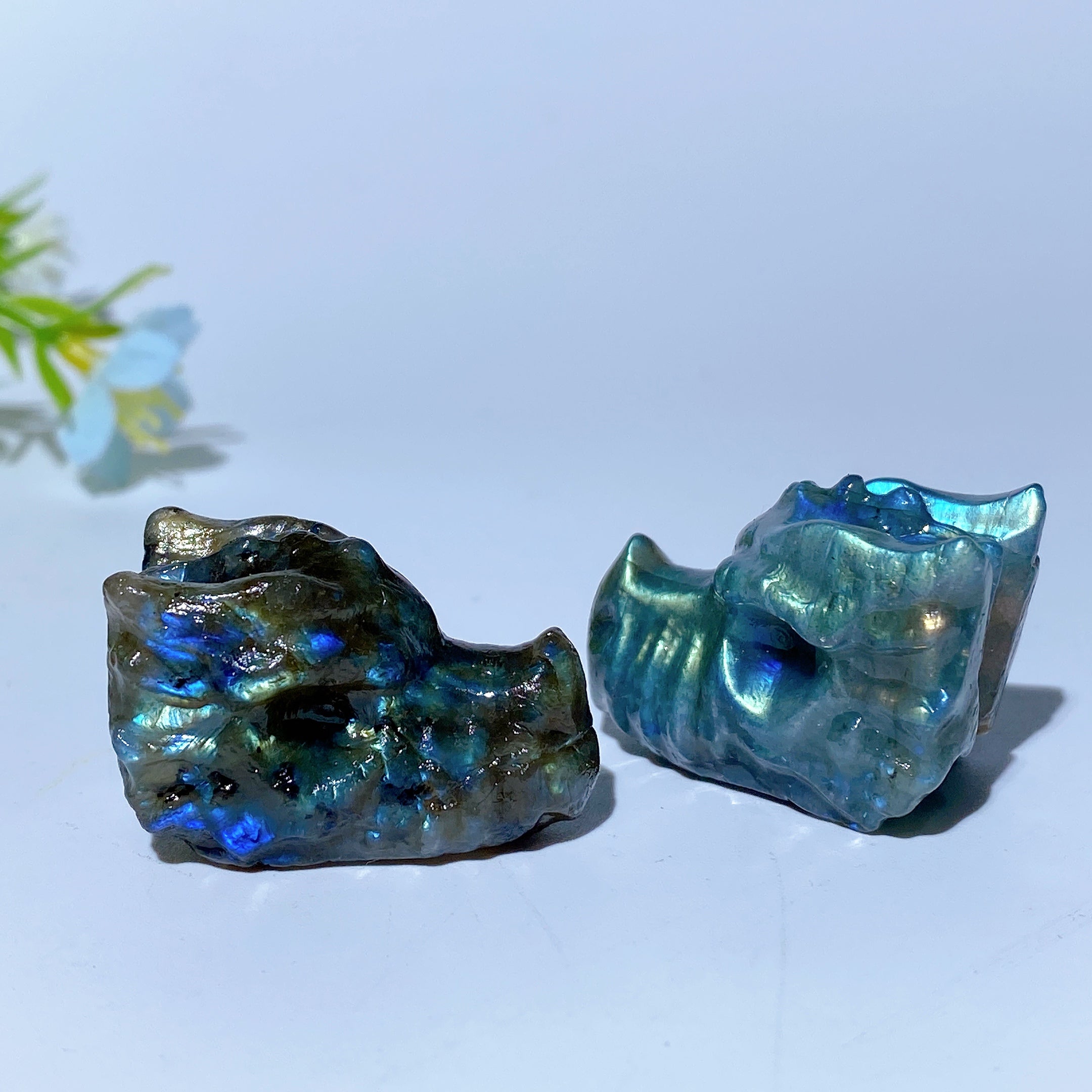 1.2-inch Mixed Crystal Dragon Figurine for Healing