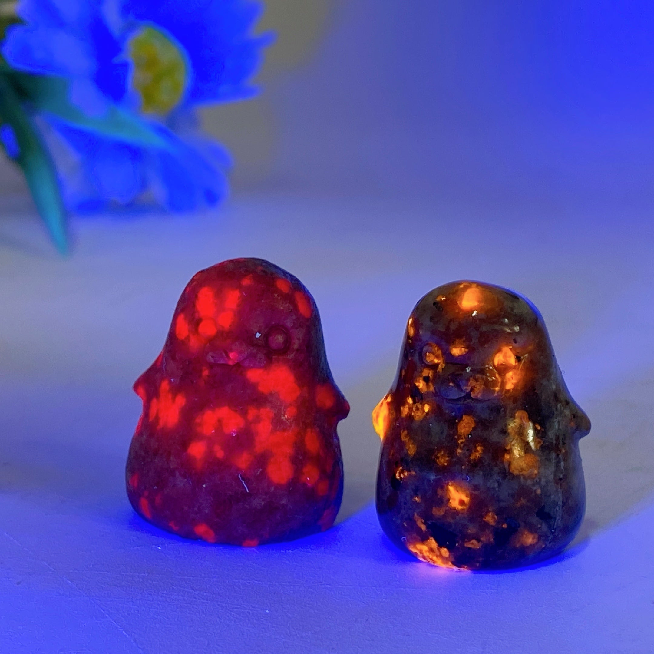 1.2 Inch Mixed Crystal Seal Figurine for Spiritual Healing