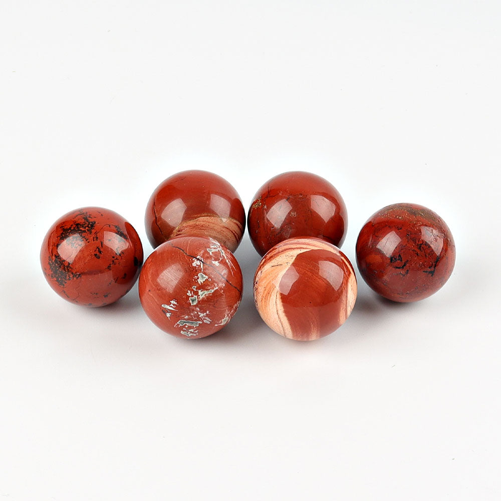 1.2 inch Red Jasper Crystal Sphere for Energy Healing