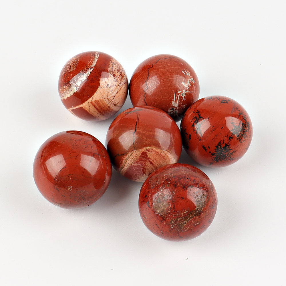 1.2 inch Red Jasper Crystal Sphere for Energy Healing
