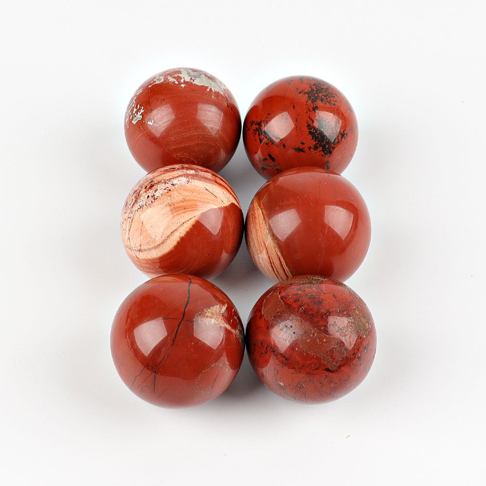 1.2 inch Red Jasper Crystal Sphere for Energy Healing