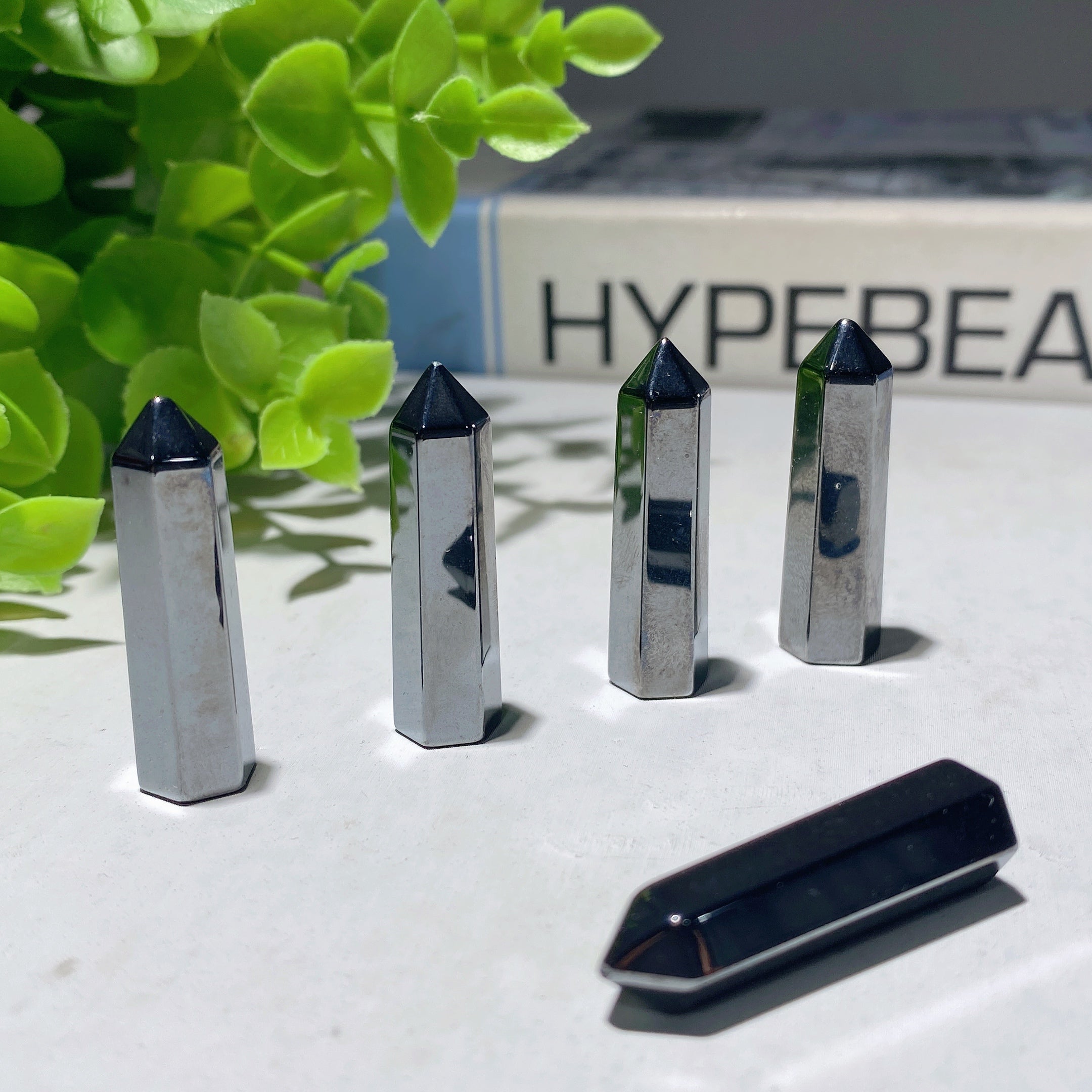 1.25 Inch Hematite Crystal Point for Healing Energy