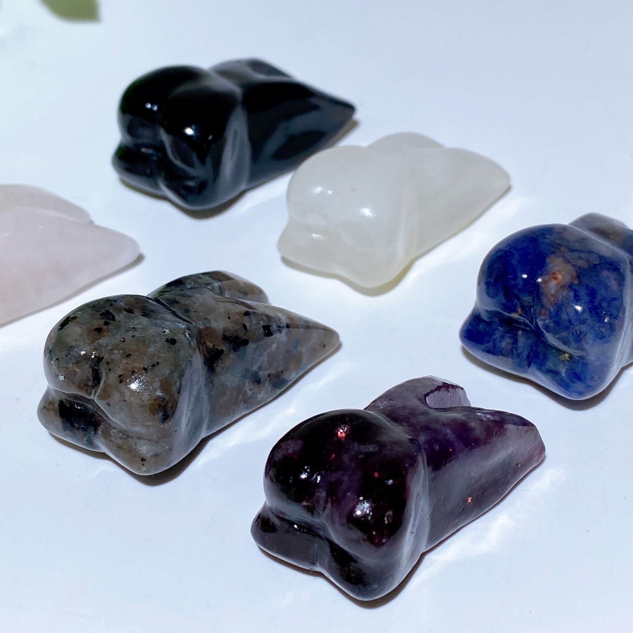 1.3 inch Mixed Crystal Rabbit Carving Figurines for Healing