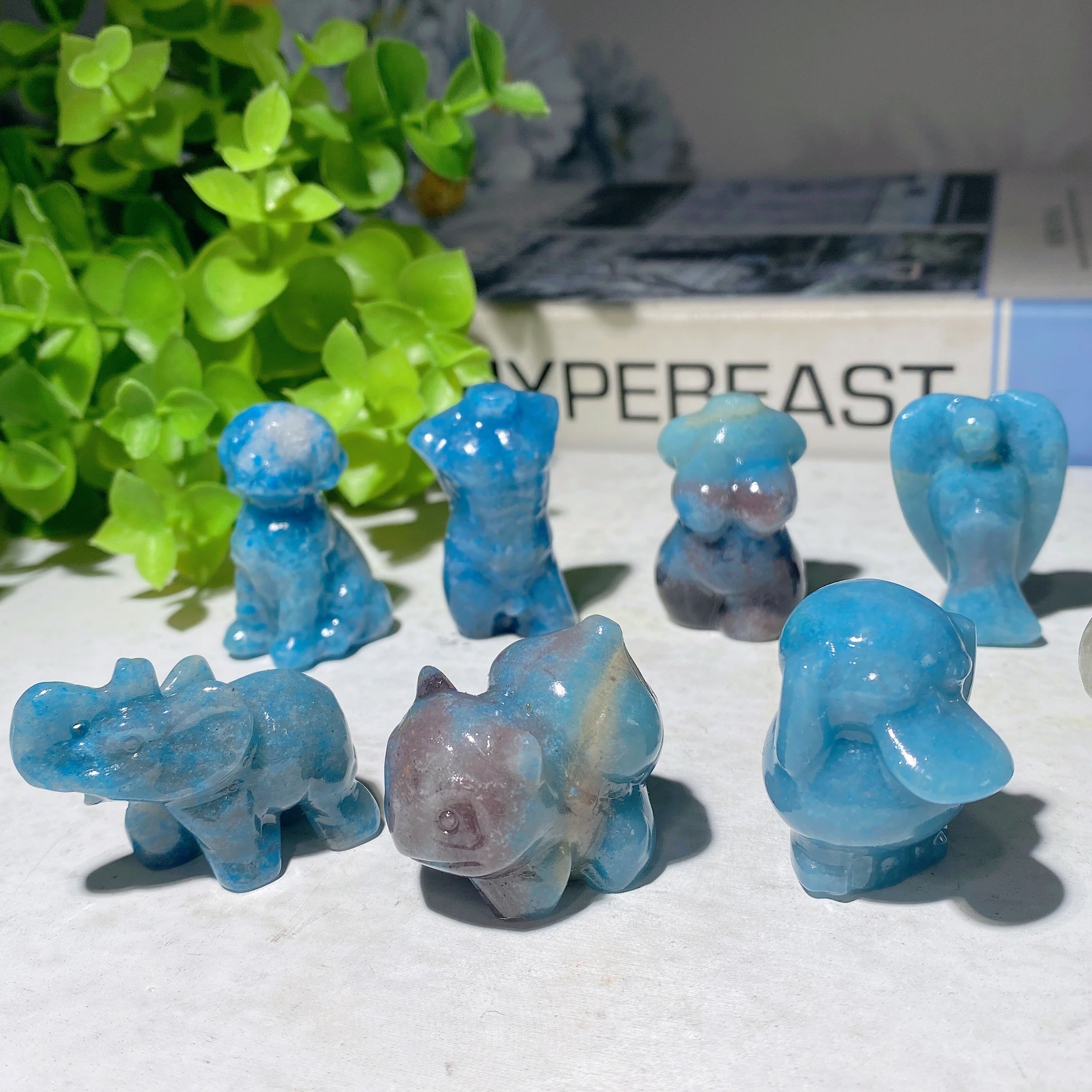 1.4"-1.6" Trolleite Healing Crystal Figurines with Animal Designs